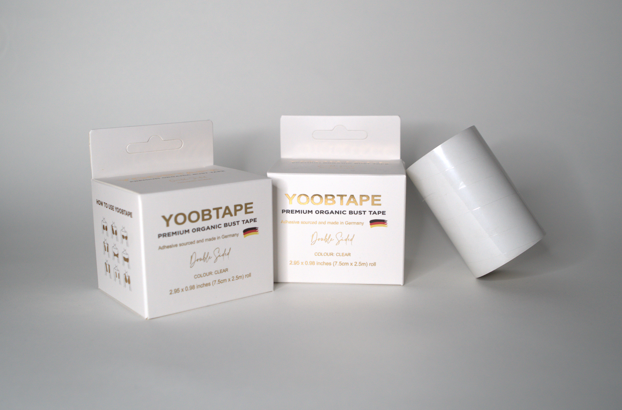 YOOBTAPE Premium Double Sided Bust Tape - Clear