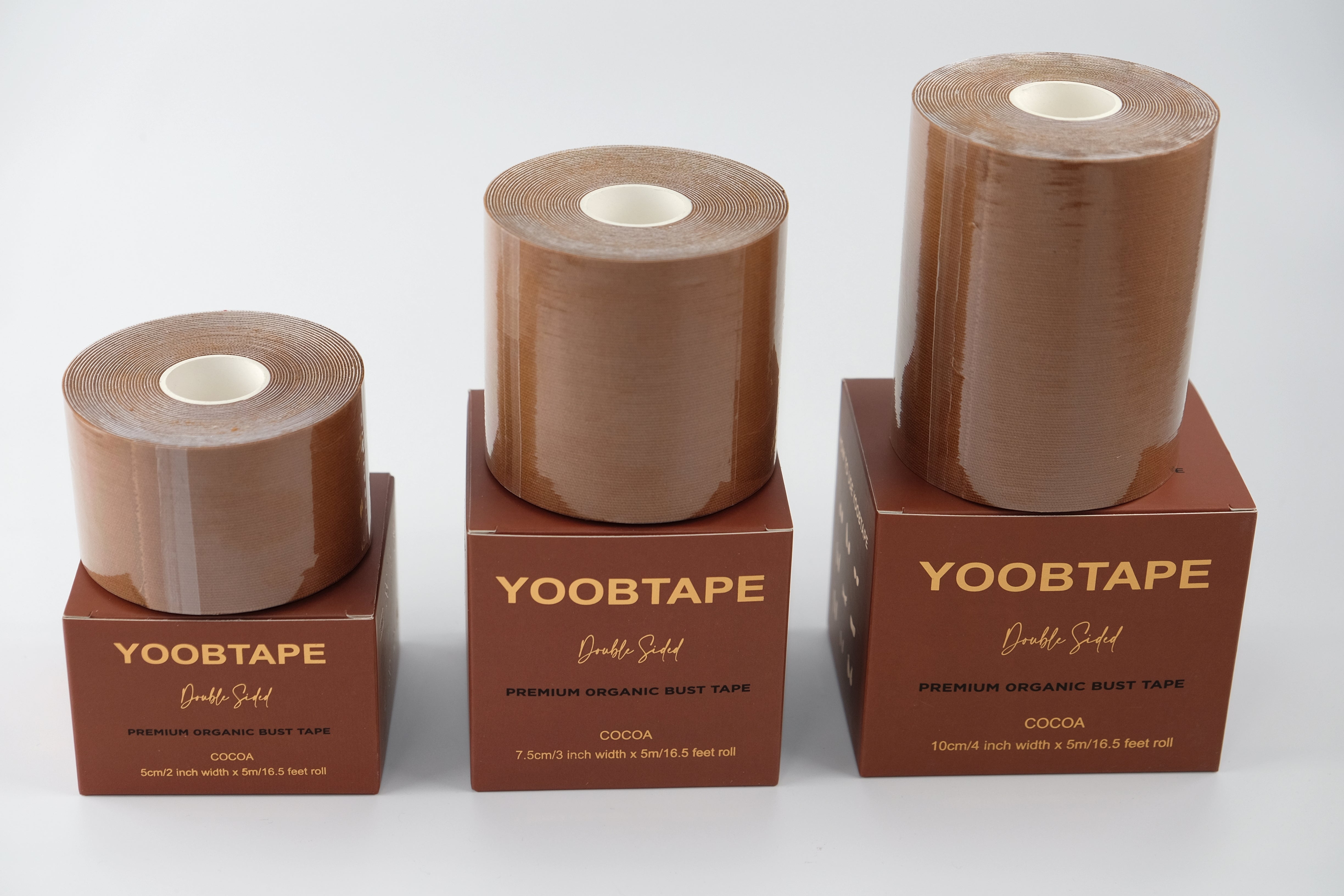 YOOBTAPE Premium Double Sided Bust Tape - Cocoa