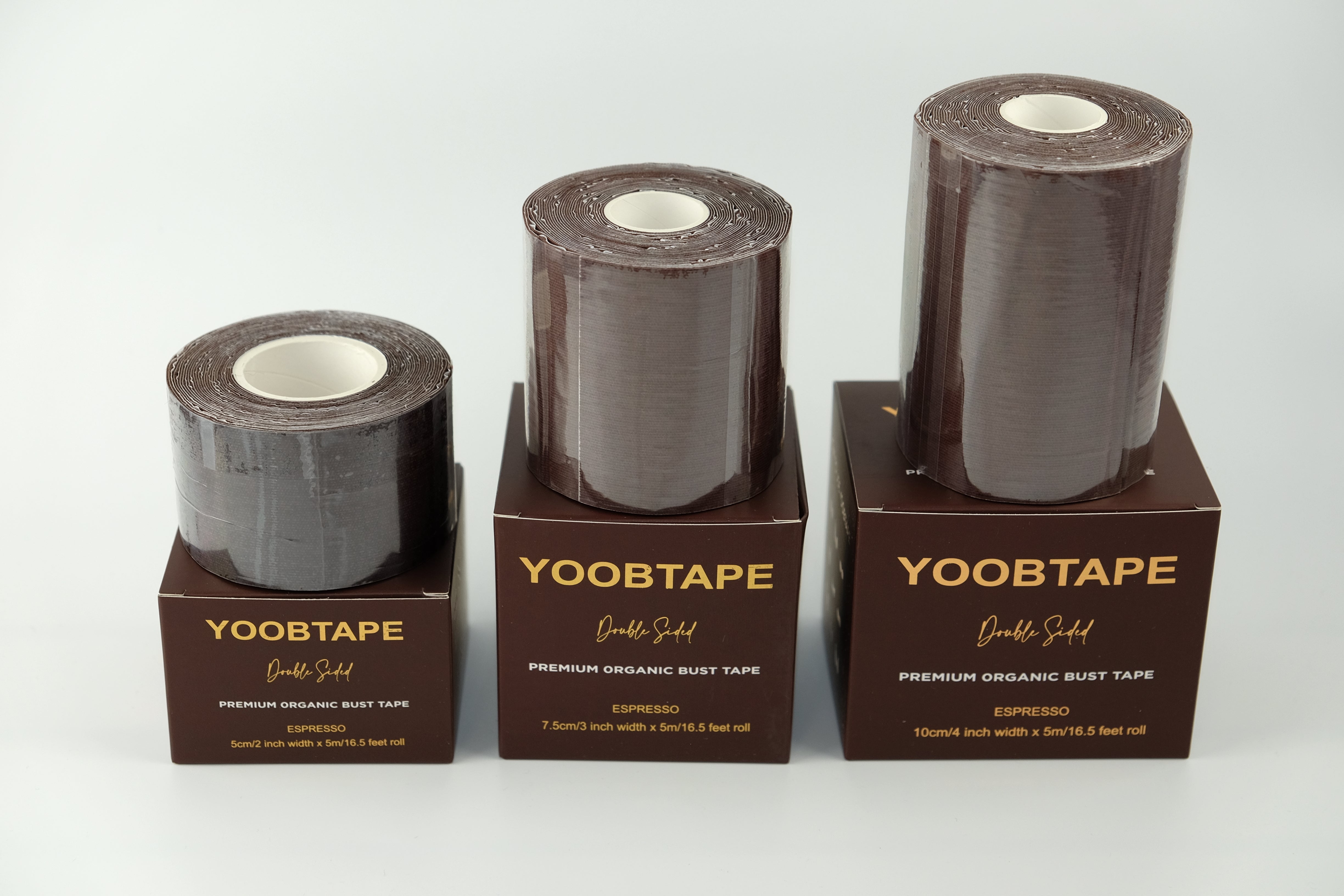 YOOBTAPE Premium Double Sided Bust Tape - Espresso