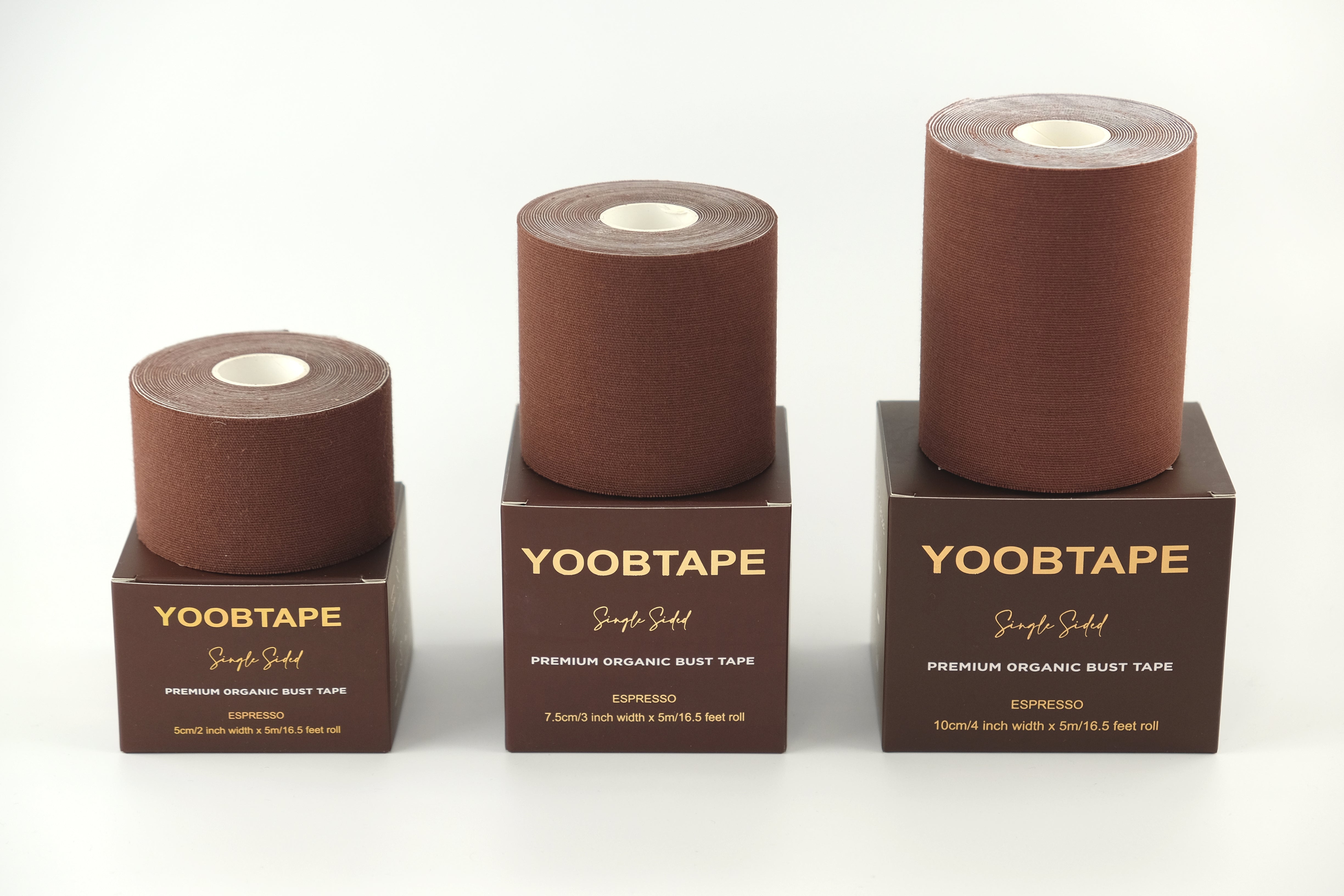 YOOBTAPE Premium Single Sided Bust Tape - Espresso